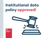 Institutional Data Policy approved!